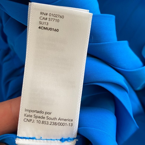 Kate Spade Saturday blue pleated skater mini skirt - Picture 9 of 9